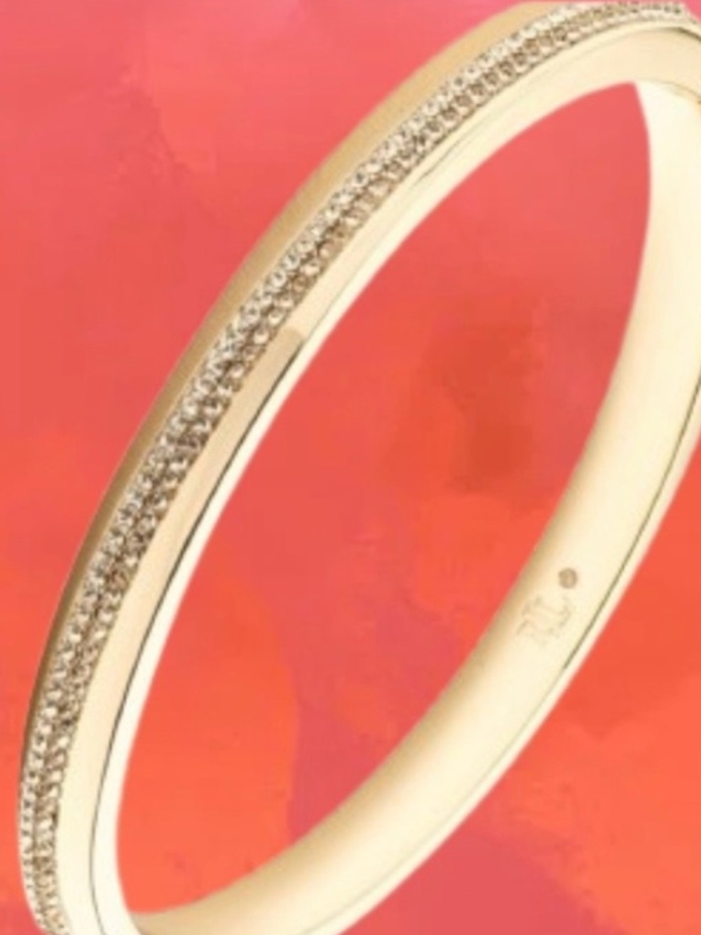 NWT Authentic RL
Ralph Lauren 
Crystal Pave Bangle Gold - tone
Women's Jewelry
